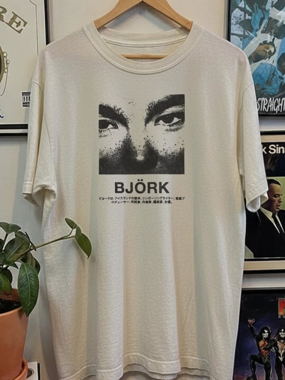 90s Bjork Washed T-Shirt  257
